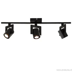 Sale Straluma Plafondspot 3-lichts zwart incl.gu10