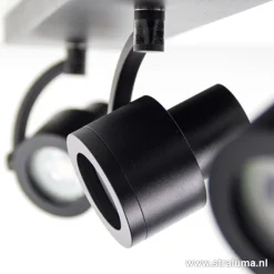 Sale Straluma Plafondspot mat zwart balk 3-lichts gu10