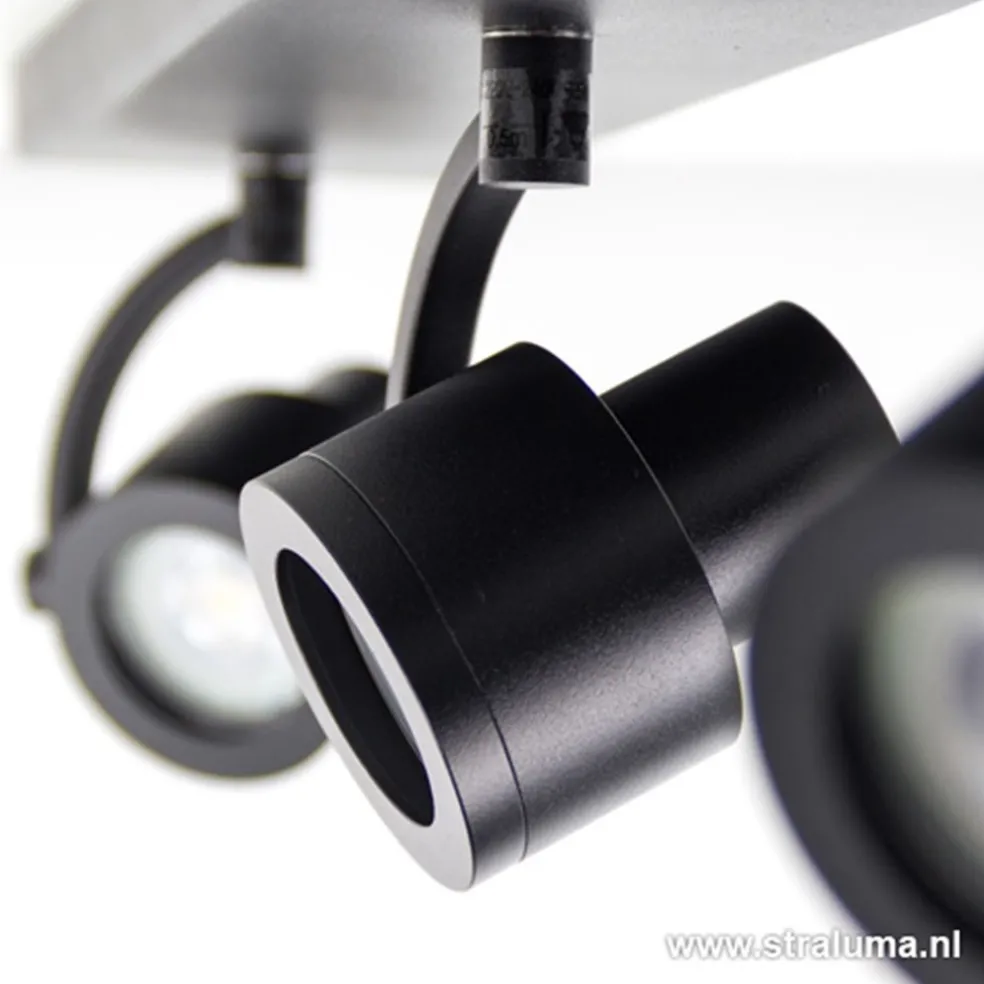 Sale Straluma Plafondspot mat zwart balk 3-lichts gu10