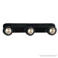 Cheap Straluma Plafondspot Montreal 3L balk zwart 3000k