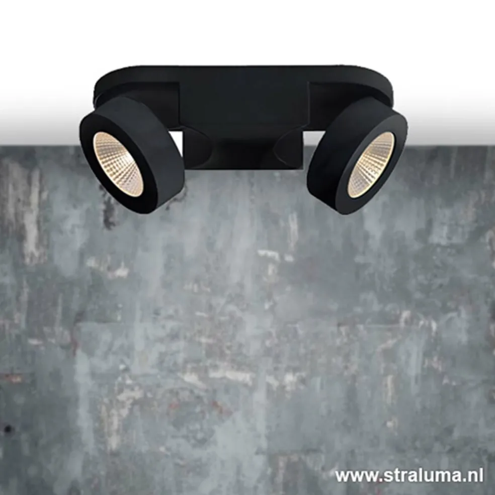Best Sale Straluma Plafondspot Montreal 2L balk zwart 3000