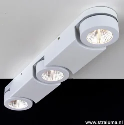 Clearance Straluma Plafondspot Montreal 3L balk wit 3000k