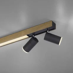Best Straluma Plafondspot Pure Lines antraciet/hout cct