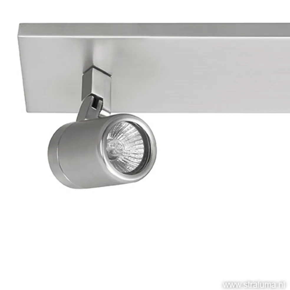 Cheap Straluma Plafondspot Rain 2L balk nikkel IP44