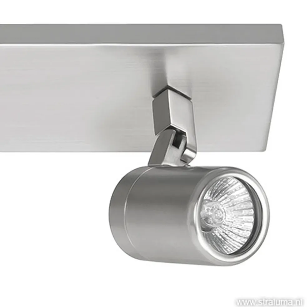 Cheap Straluma Plafondspot Rain 2L balk nikkel IP44