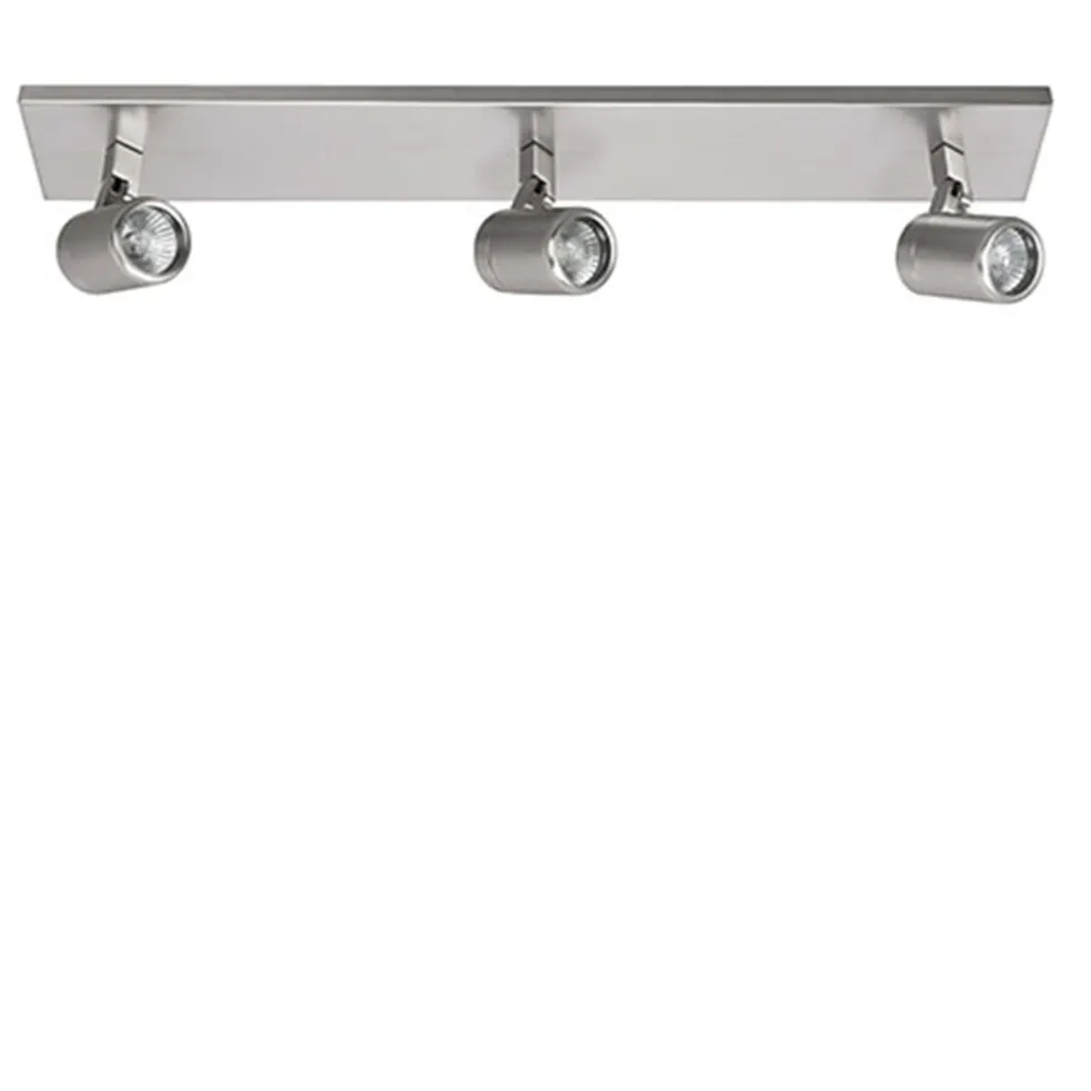 Discount Straluma Plafondspot Rain 3L balk nikkel IP44