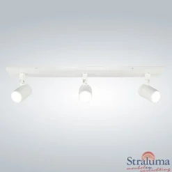 Discount Straluma Plafondspot Rain 3L balk wit gu10 IP44