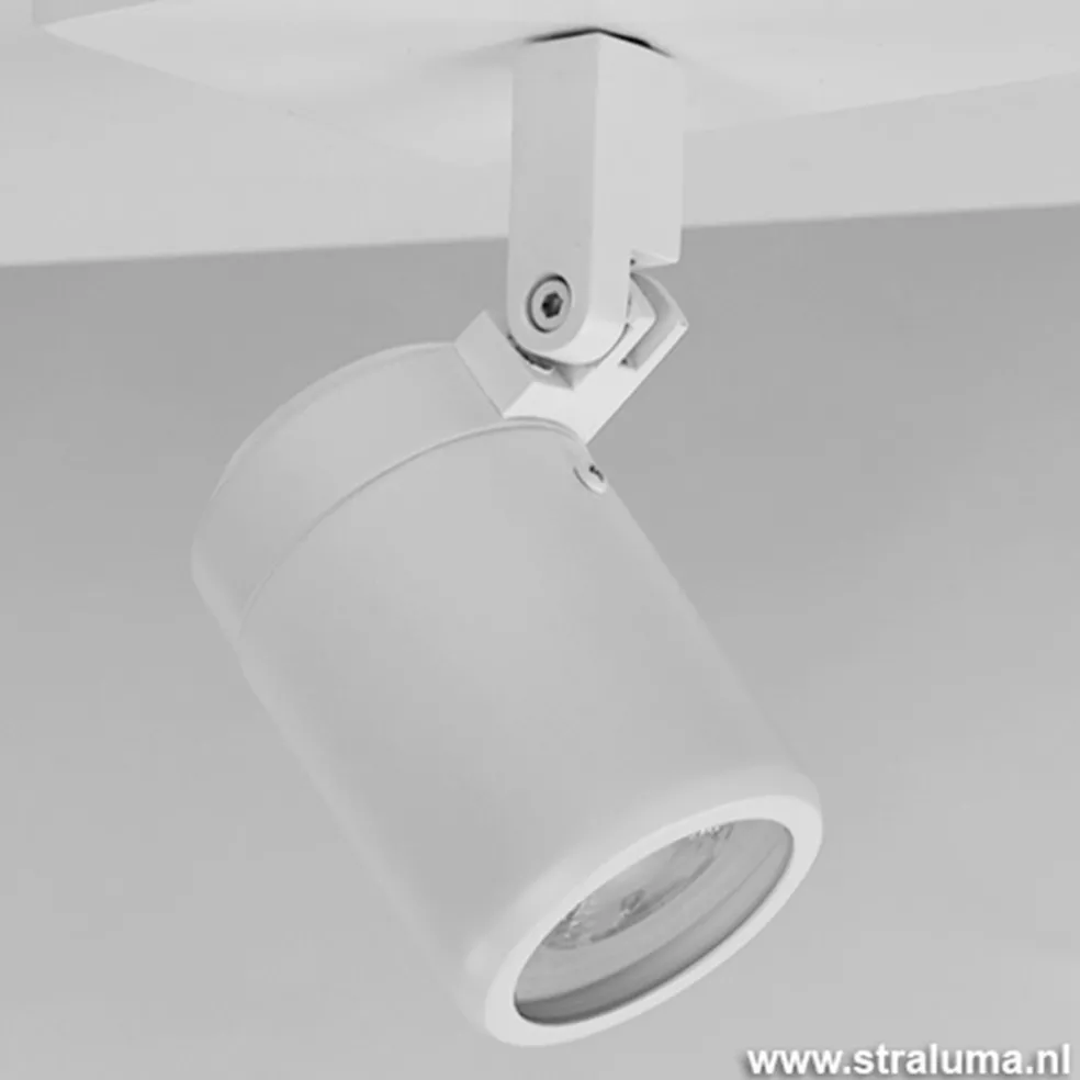 Discount Straluma Plafondspot Rain 3L balk wit gu10 IP44