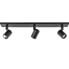 Shop Straluma Plafondspot Rain 3L balk zwart gu10 IP44