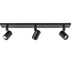 Shop Straluma Plafondspot Rain 3L balk zwart gu10 IP44