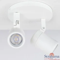 Online Straluma Plafondspot Rain 2L rond wit gu10 IP44