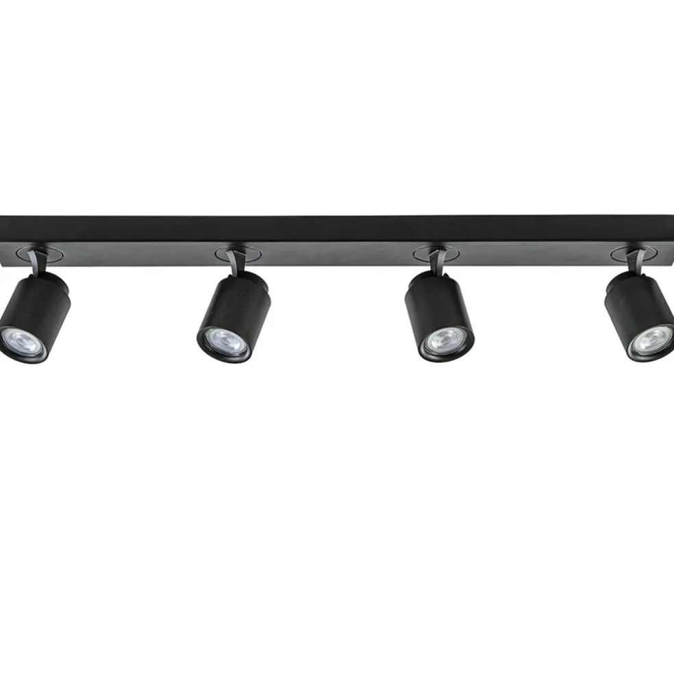 Flash Sale Straluma Plafondspot Razza 4L balk zwart gu10