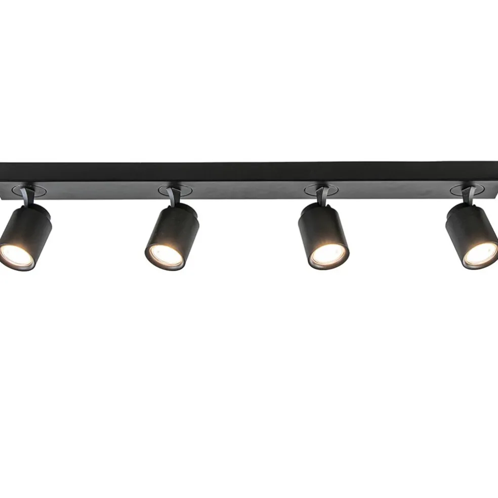Flash Sale Straluma Plafondspot Razza 4L balk zwart gu10