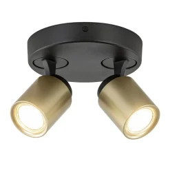 Store Straluma Plafondspot Razza 2L rond zwart/goud