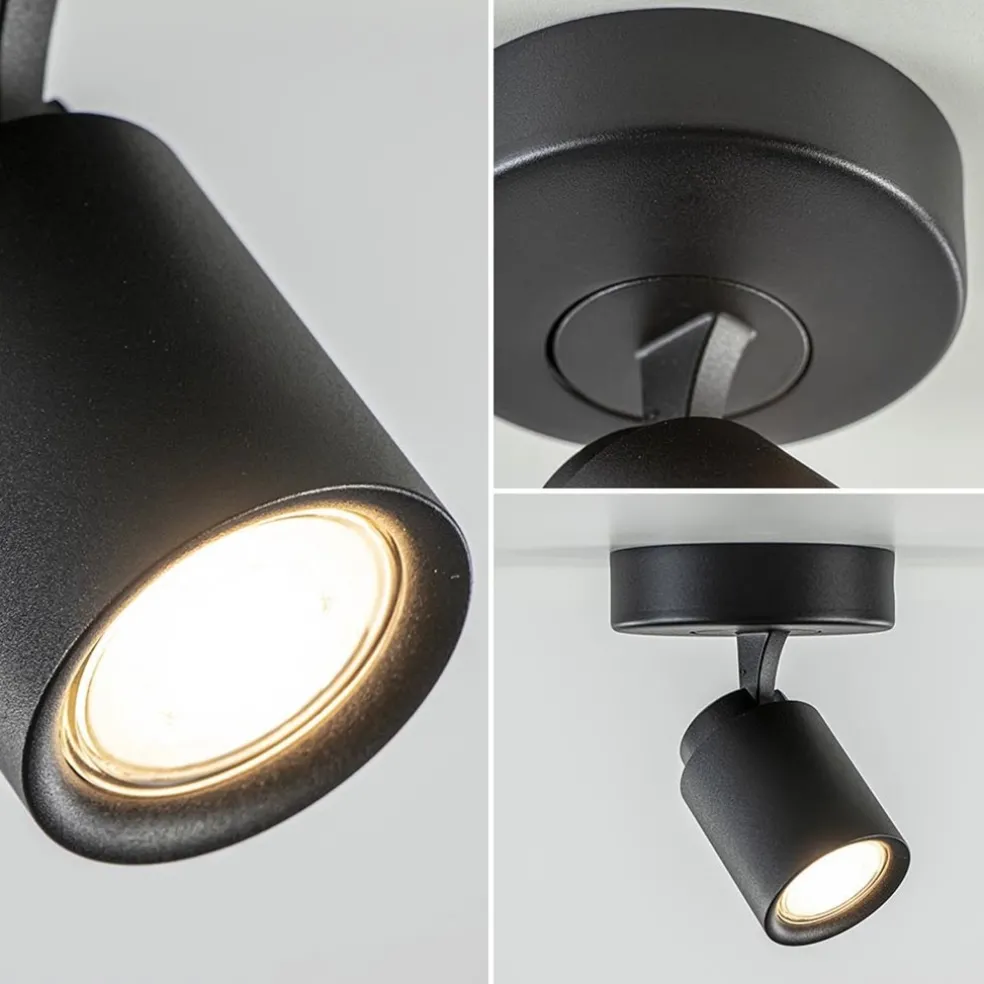 Store Straluma Plafondspot Razza 1L zwart gu10