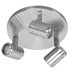 Flash Sale Straluma Plafondspot rond Rain 3-l nikkel IP44