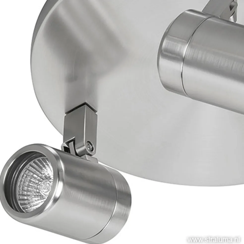 Flash Sale Straluma Plafondspot rond Rain 3-l nikkel IP44