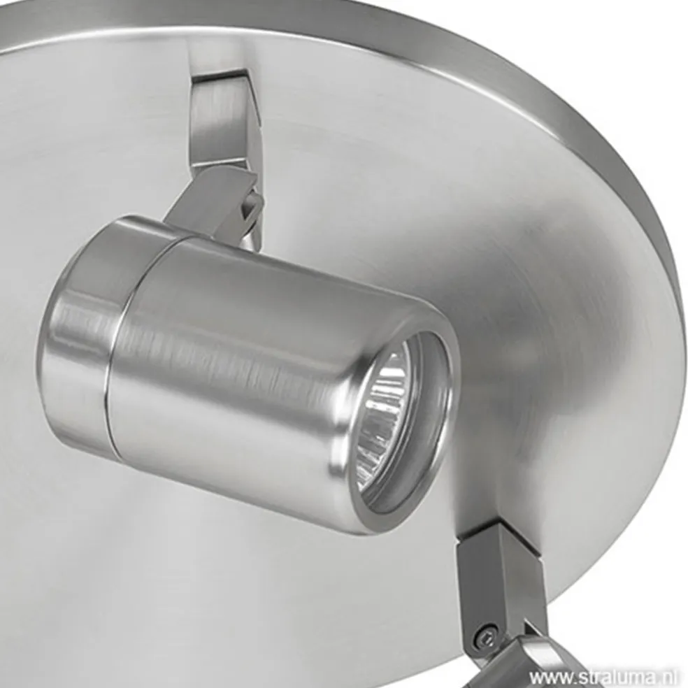 Flash Sale Straluma Plafondspot rond Rain 3-l nikkel IP44