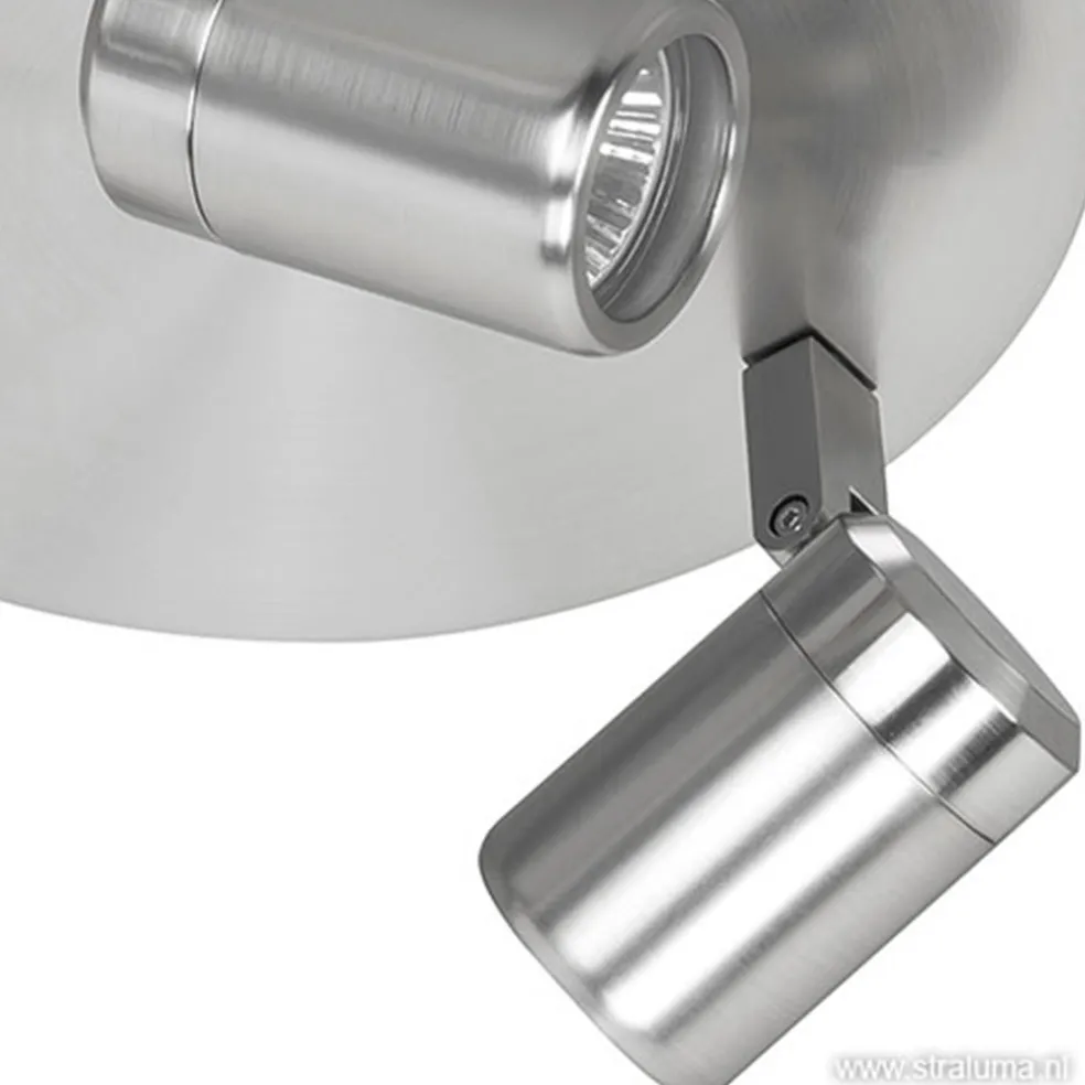 Flash Sale Straluma Plafondspot rond Rain 3-l nikkel IP44