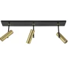 Sale Straluma Plafondspot Trend 3L zwart/goud gu10 mini