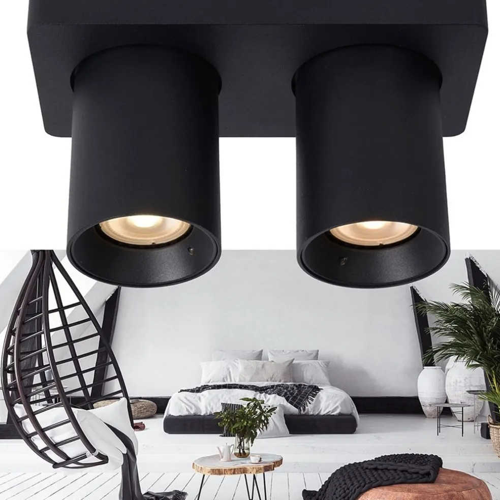 Fashion Straluma Plafondspot tube 2-L zwart incl.gu10 dtw