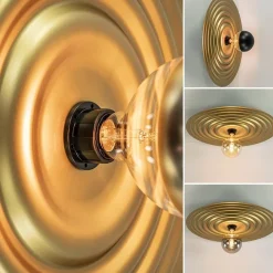 Flash Sale Straluma Plafond/wandlamp Saturn 56cm matgoud