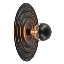 Outlet Straluma Plafond/wandlamp Saturn 42cm zwart