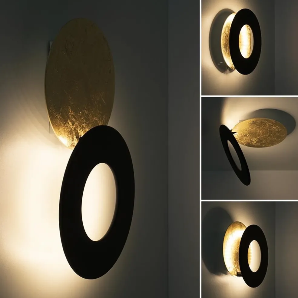 Best Sale Straluma Plafond/wandlamp Vera 21 goldleaf/zwart