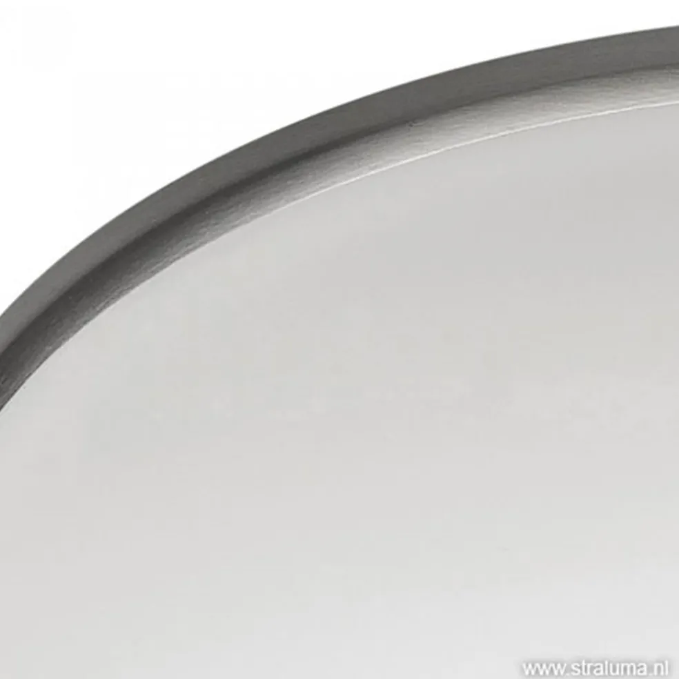 Best Straluma Plafonnière Art nikkel/wit 30cm