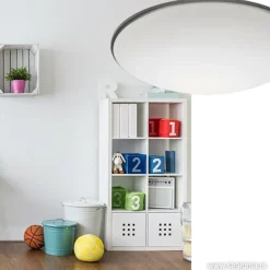 Best Straluma Plafonnière Art nikkel/wit 30cm