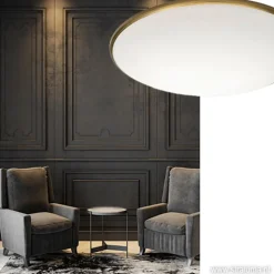 Shop Straluma Plafonnière Art rond brons 35 cm