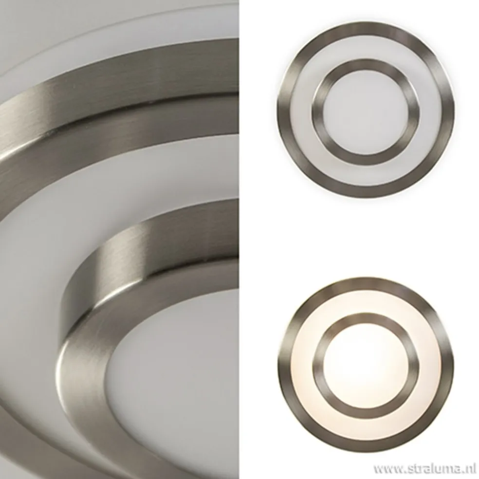 Clearance Straluma Plafonnière Master 335 nikkel IP44