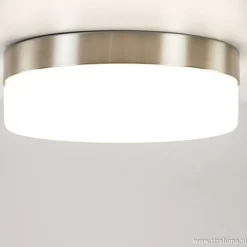 Best Straluma Plafonnière nikkel/opaal 18cm 3-st.dim.