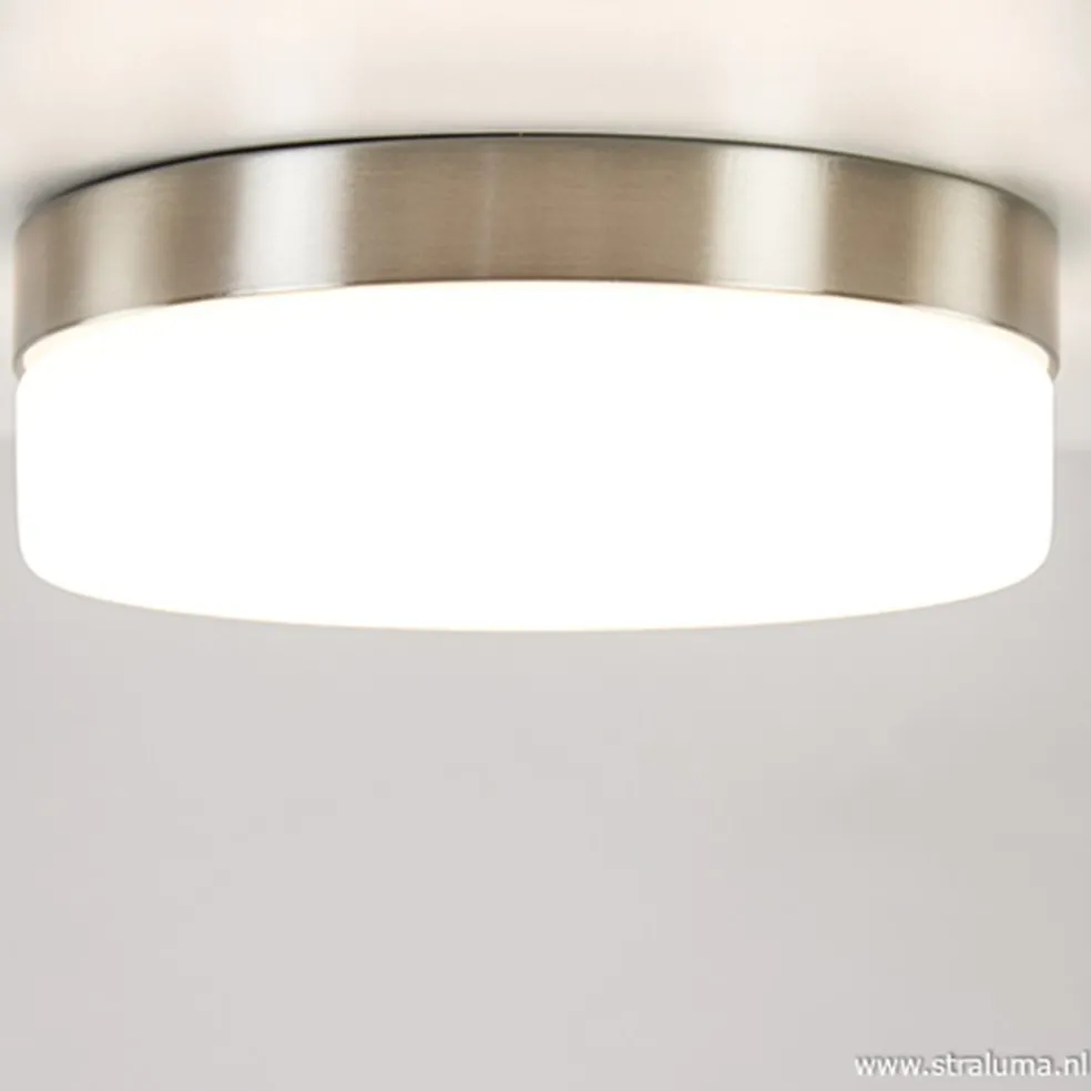 Best Straluma Plafonnière nikkel/opaal 18cm 3-st.dim.