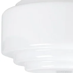 Discount Straluma Plafonnière retro opaal glas/staal