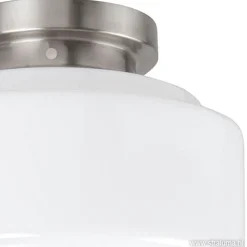Discount Straluma Plafonnière retro opaal glas/staal