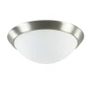 New Straluma Plafonnière rvs + mat glas 30cm