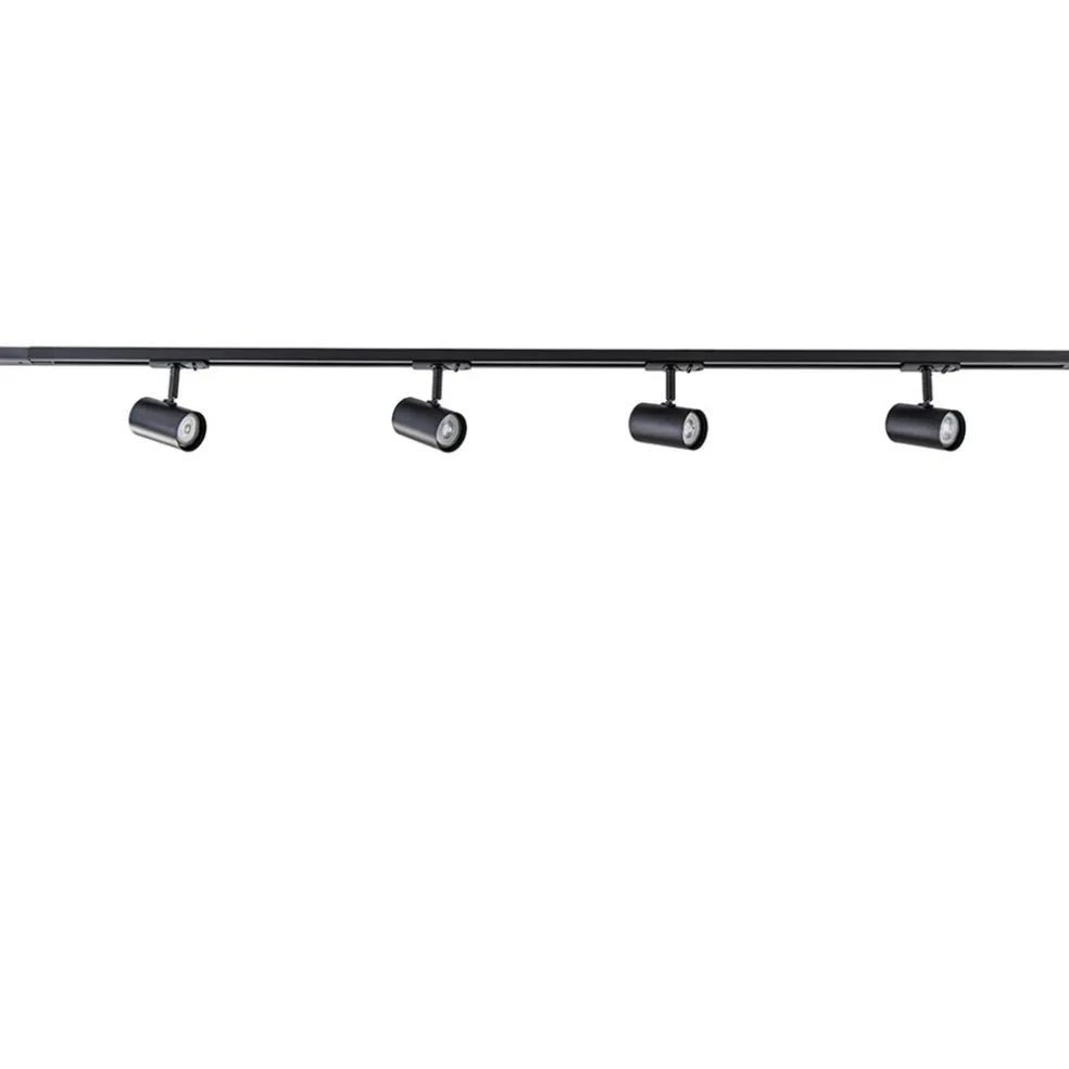 Hot Straluma Rail Trackline set 1.5m zwart 4 spots