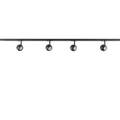 Best Sale Straluma Railsysteem 1-fase zwart inclusief 4 ronde spots