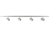 Best Sale Straluma Railsysteem 1,5m nikkel met 4 verstelbare spots