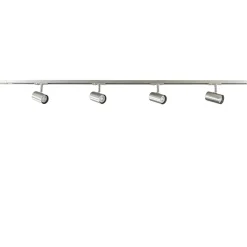 Best Sale Straluma Railsysteem 1,5m nikkel met 4 verstelbare spots