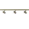 Online Straluma Railsysteem set 1 m met 3 GU10 spots brons