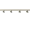 Fashion Straluma Railsysteem set 1,5 m met 4 GU10 spots brons