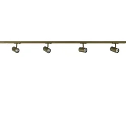Fashion Straluma Railsysteem set 1,5 m met 4 GU10 spots brons