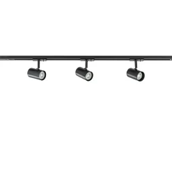 Clearance Straluma Railsysteem zwart 1mtr compleet met 3xspot