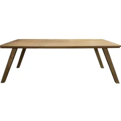 Outlet Straluma Rechthoekige eettafel gebleekt en geborsteld mangohout 220x100 cm
