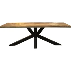 Sale Straluma Rechthoekige eettafel mango hout met kruispoot