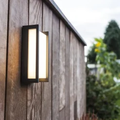 Cheap Straluma Rechthoekige LED buitenlamp donker grijs IP54