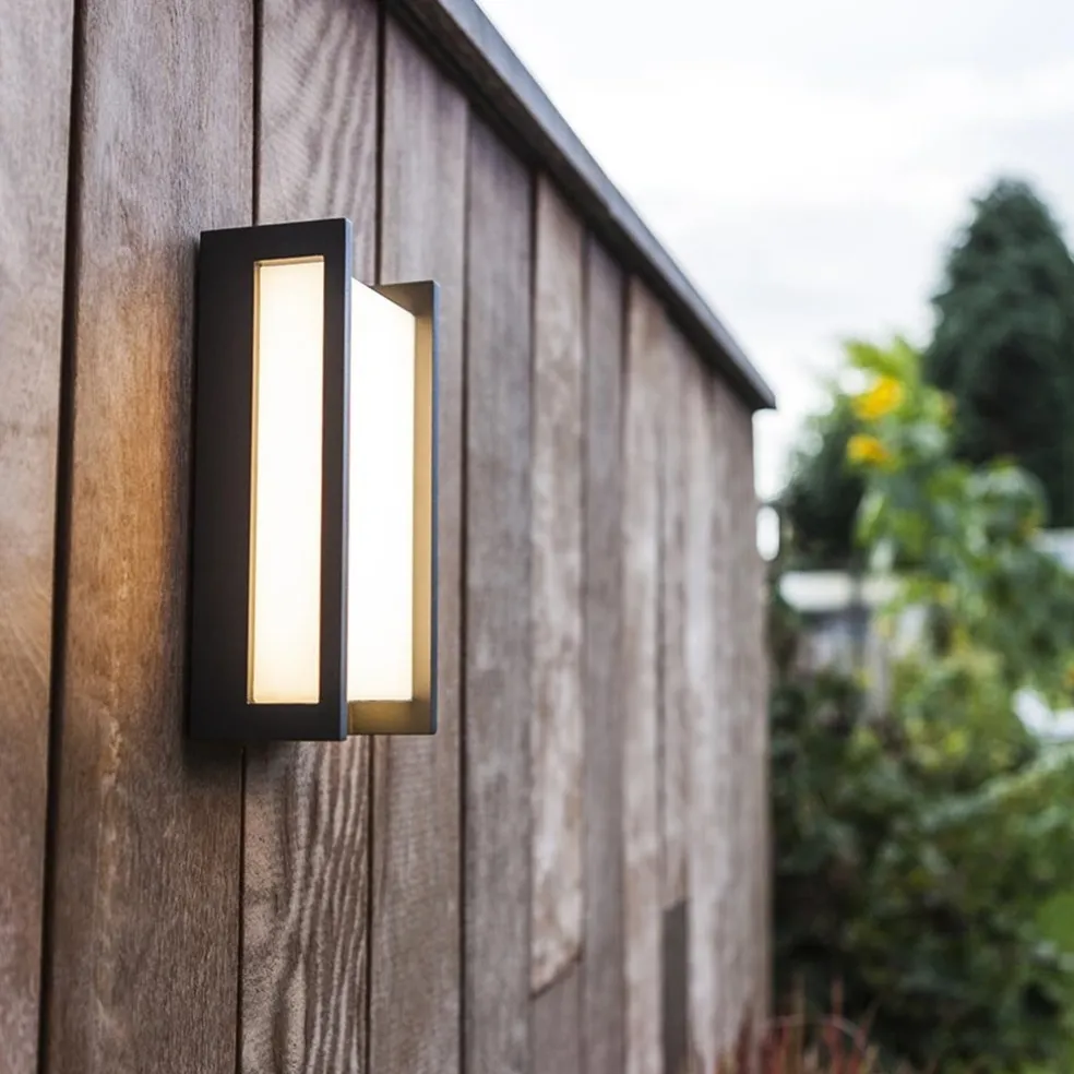 Cheap Straluma Rechthoekige LED buitenlamp donker grijs IP54