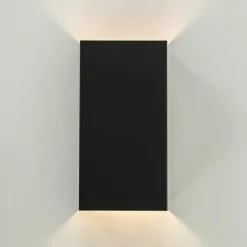 Sale Straluma Rechthoekige wandlamp mat zwart G9